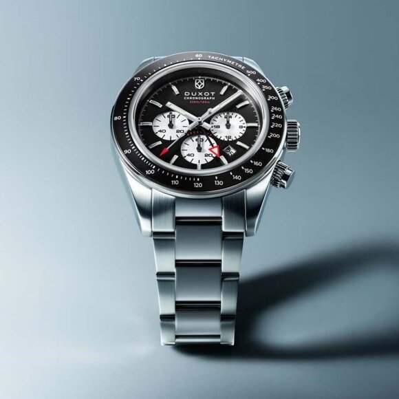 NWT Authentic Duxot Vitesse Chronograph Black Dial Men's Watch - Picture 3 of 4